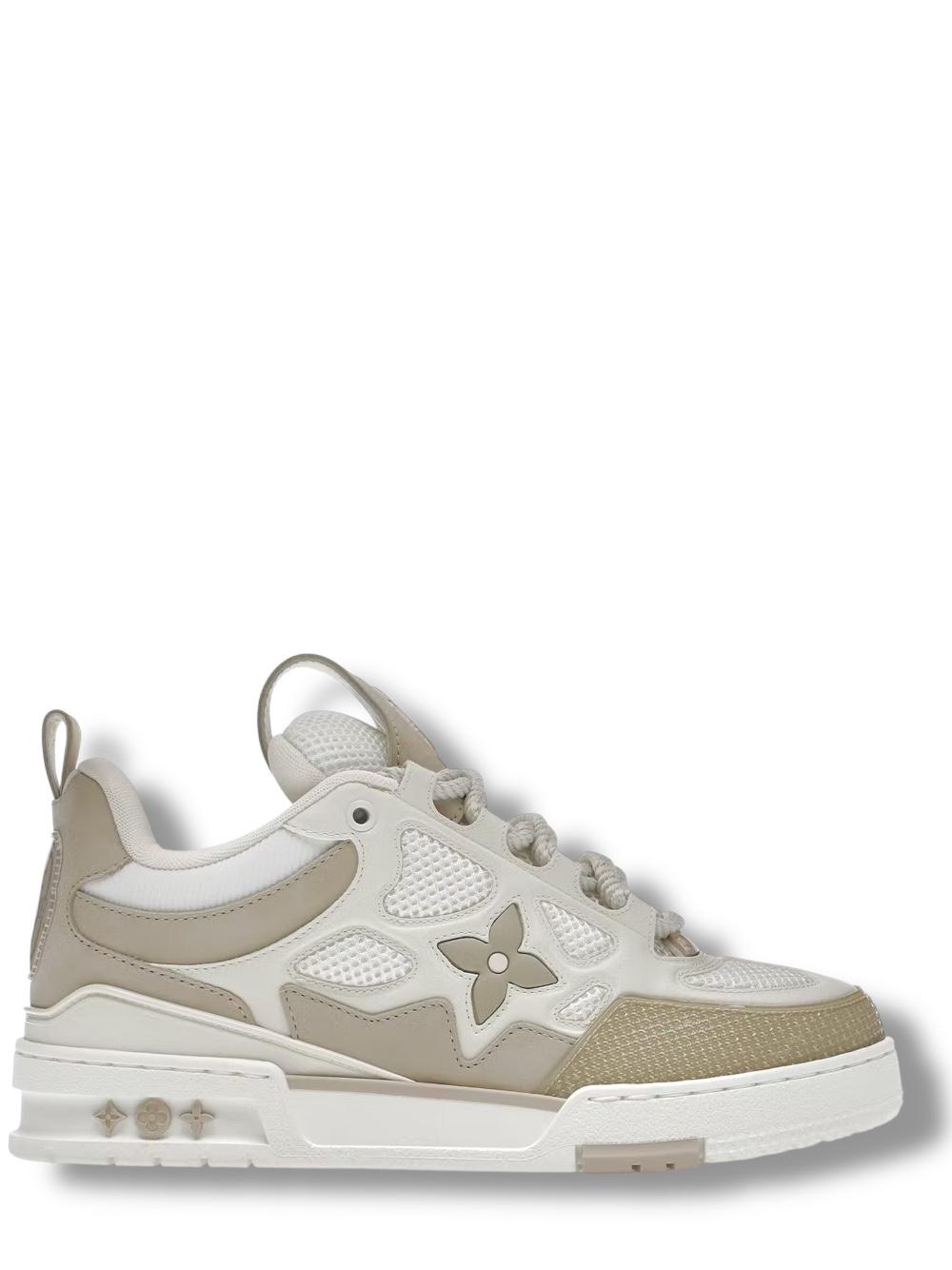 louis vuitton lv skate beige white