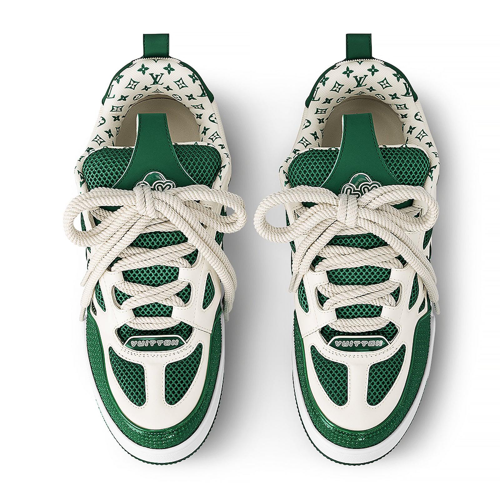 louis vuitton lv skate green white